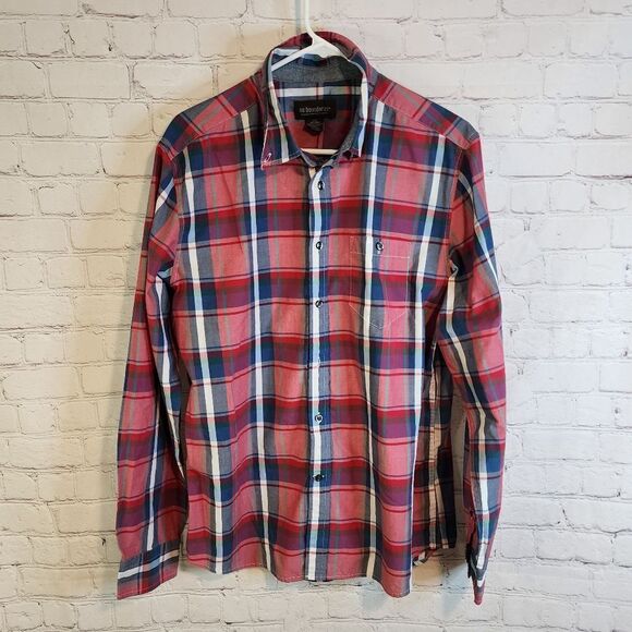 Men's No Boundaries longsleeve button-down shirt, size Large - Picture 1 of 3